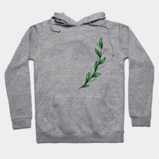 Green branch art Hoodie